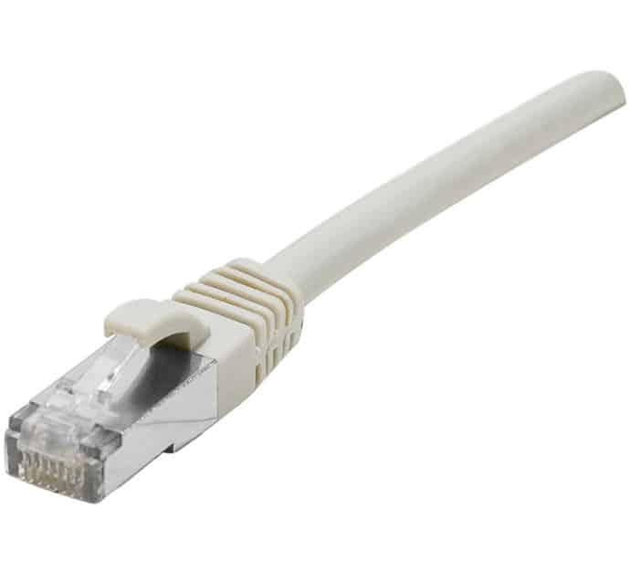 Câble RJ45 catégorie 5e F/UTP snagless gris - 0,15 m