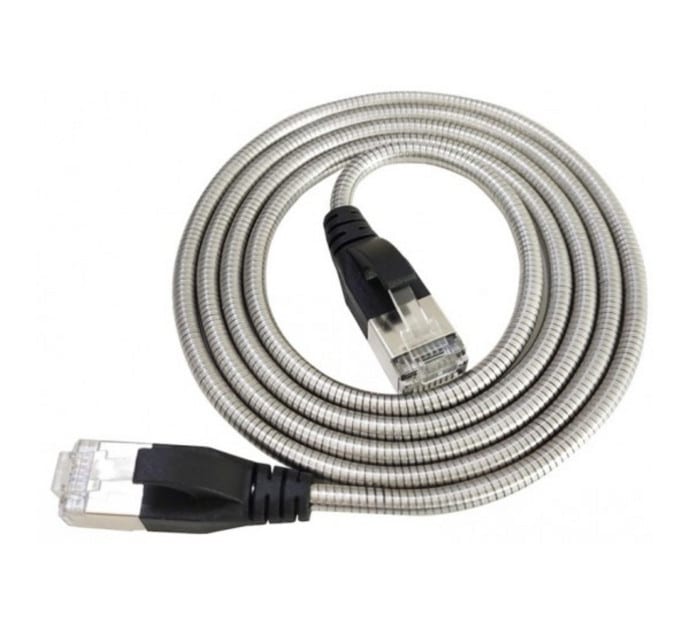 Cordon RJ45 CAT 6A U-FTP armé anti-rongeur - 2 m – Image 2